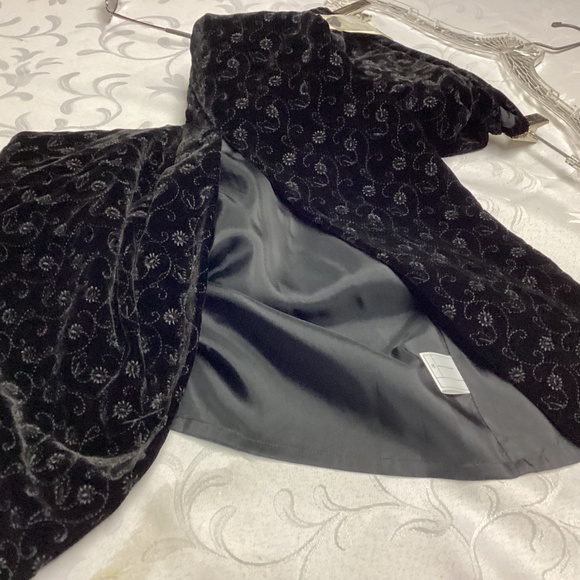 LAURA. ASHLEY SKIRT. / BLAZER SET Flocking Velvet SZ 6 NWT - Picture 4 of 13